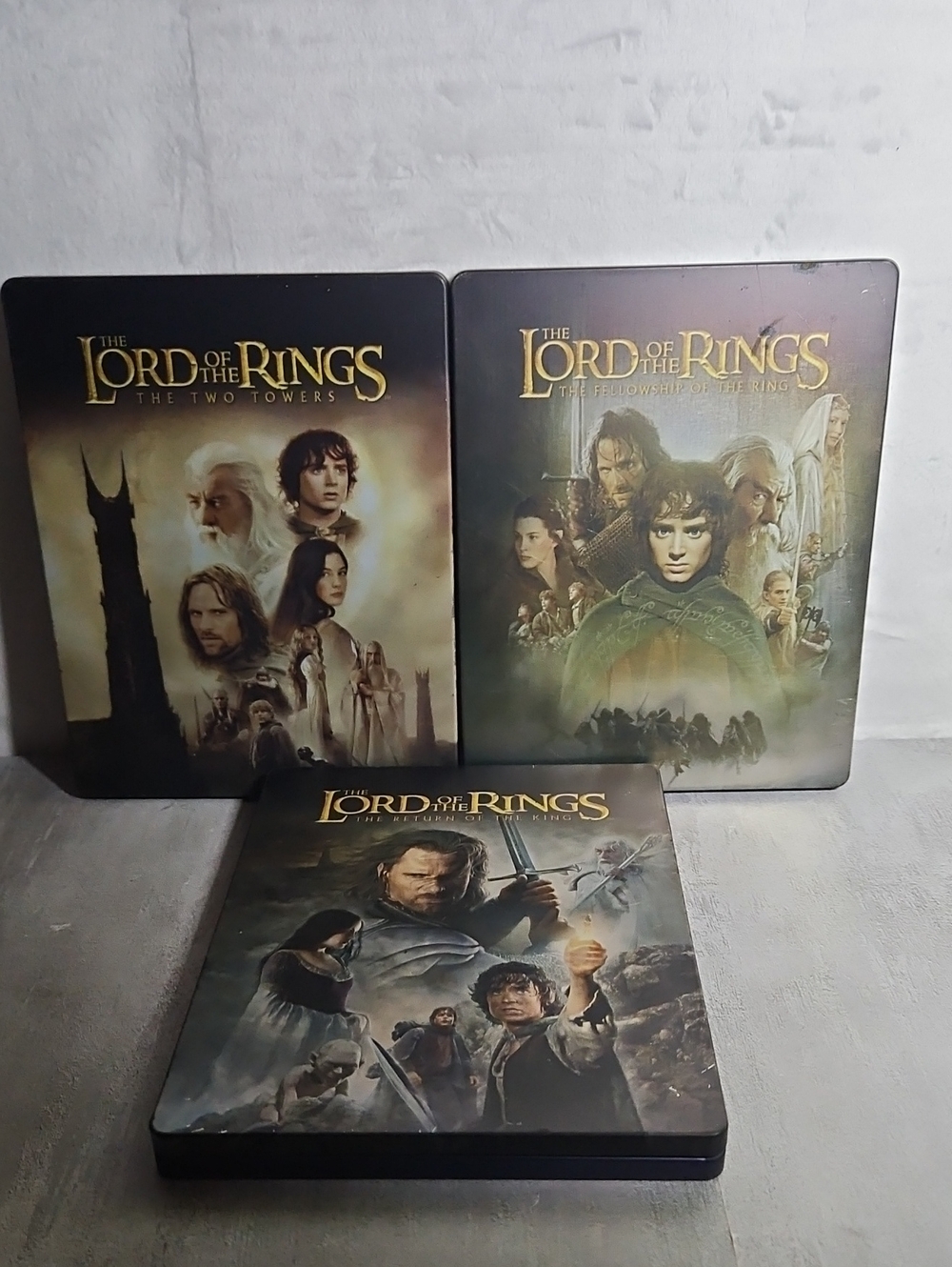 3 Great Lord Of The Rings Movies In Metsl Storage Boxes